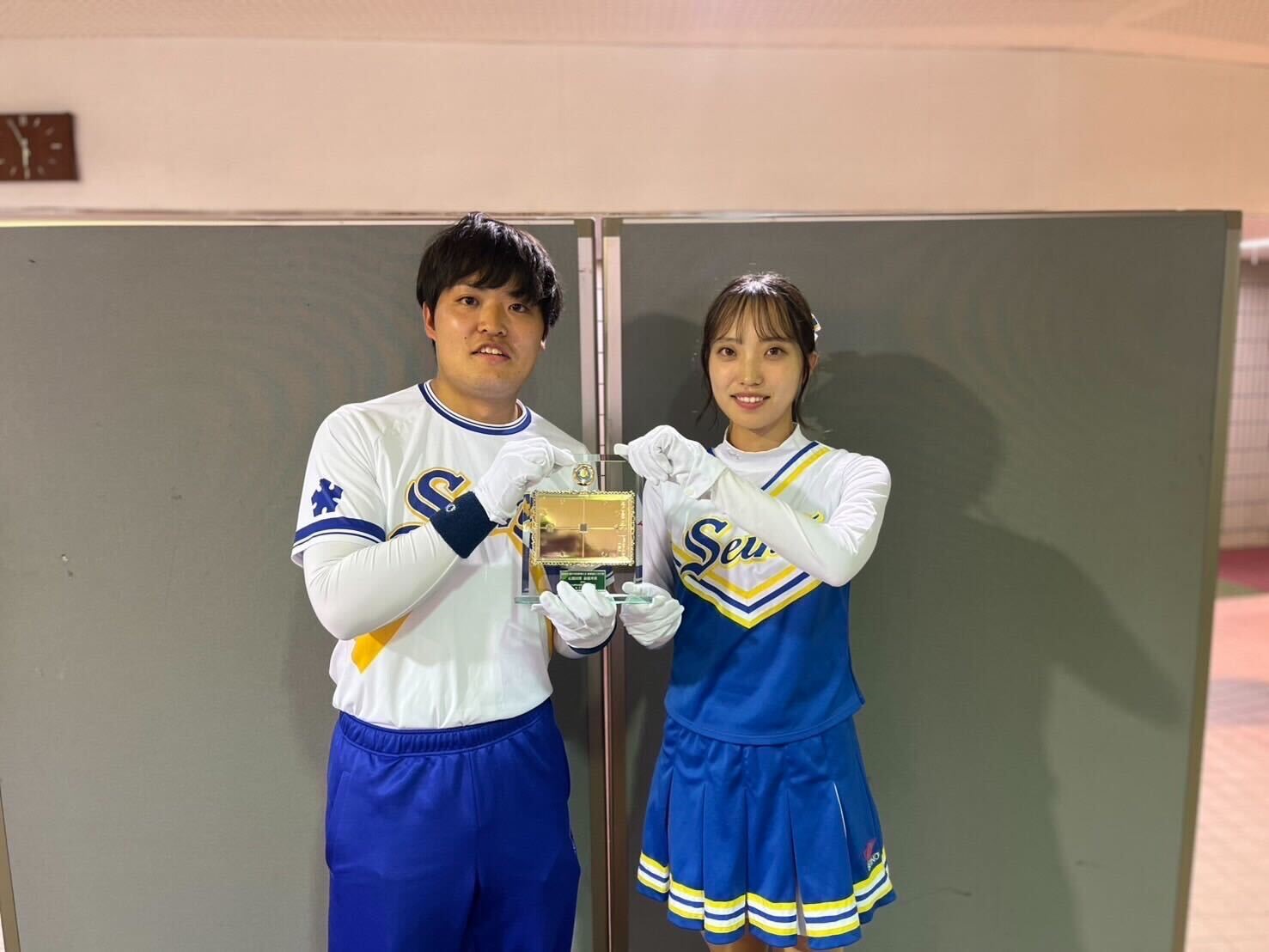左から後藤団長、田中マネージャー