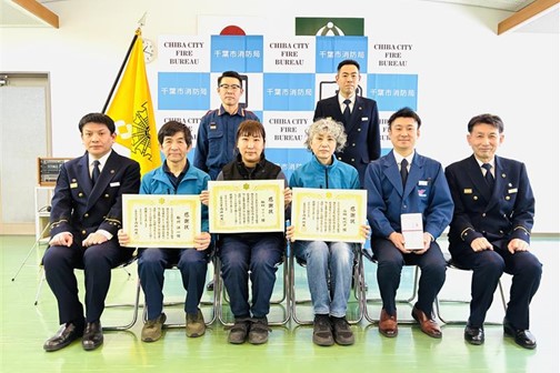 左から松川さん・飯村さん・高橋さん・藤森所長