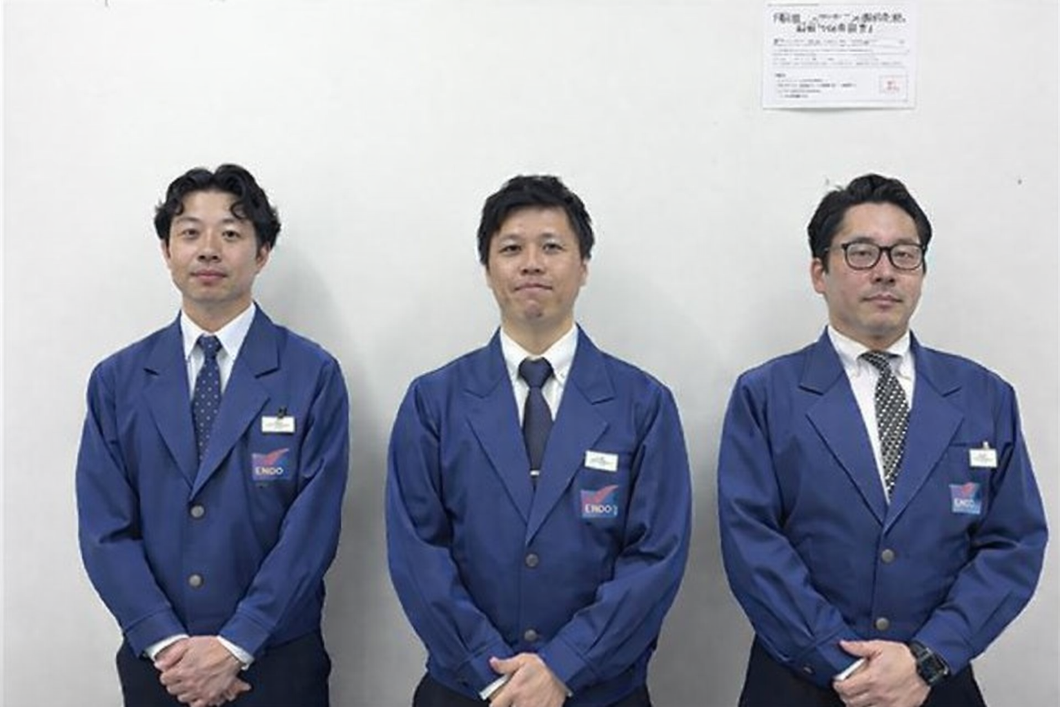 左から 森さん、佐藤所長、井口主任