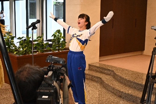松原団長によるエール